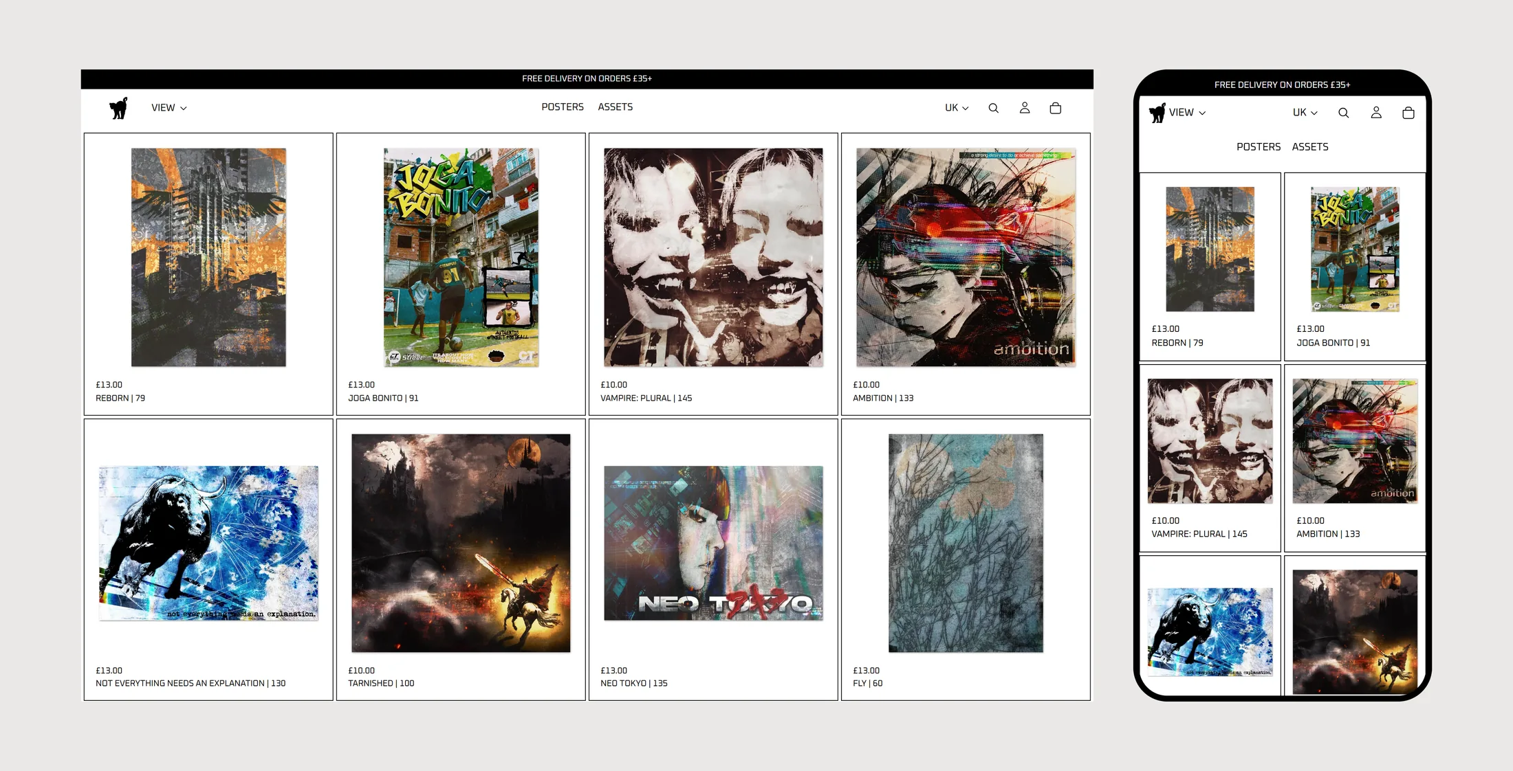 The redesigned ctempuu storefront shown on a desktop browser and a phone side by side